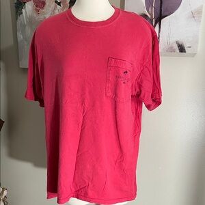 Comfort Colors  Siesta Key Beach T-shirt Vibrant Red Short Sleeve Tee Size Large